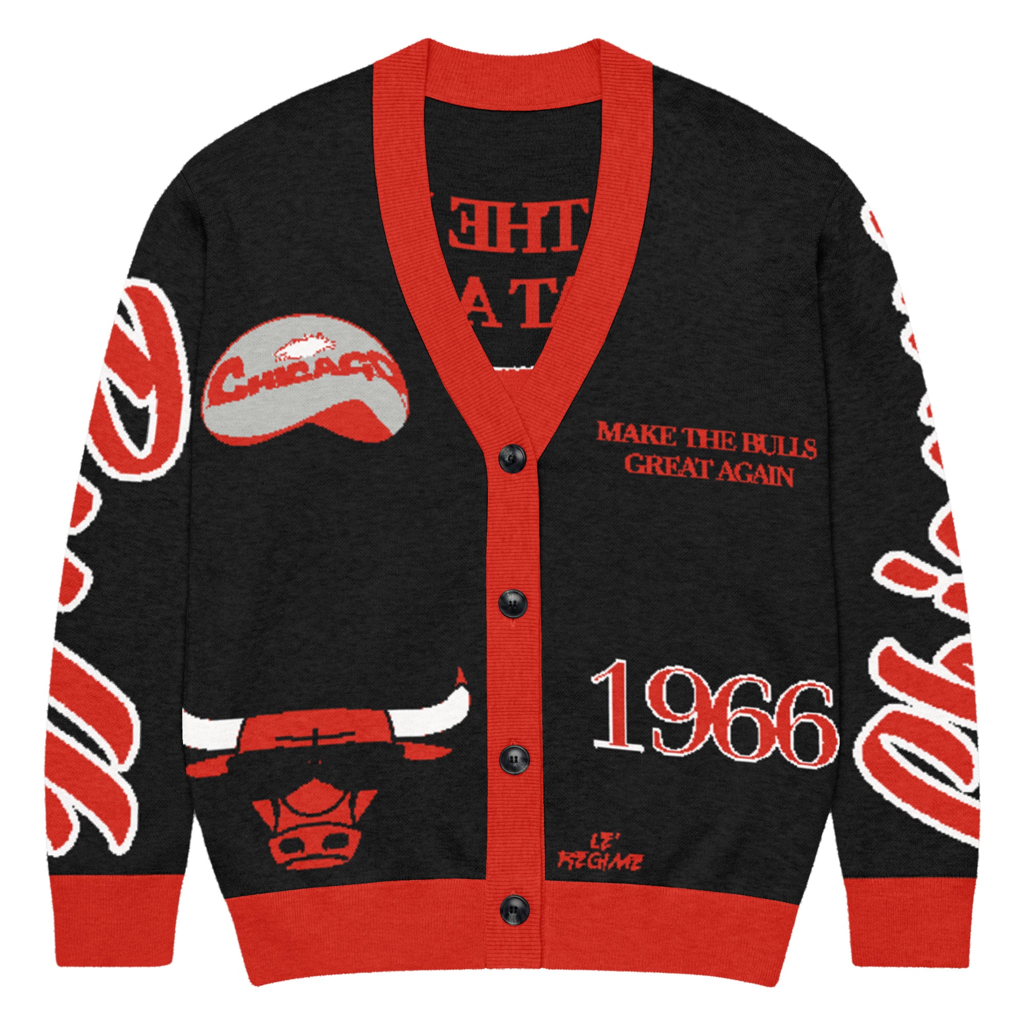 Chicago Bulls Unisex Knitted Cardigan
