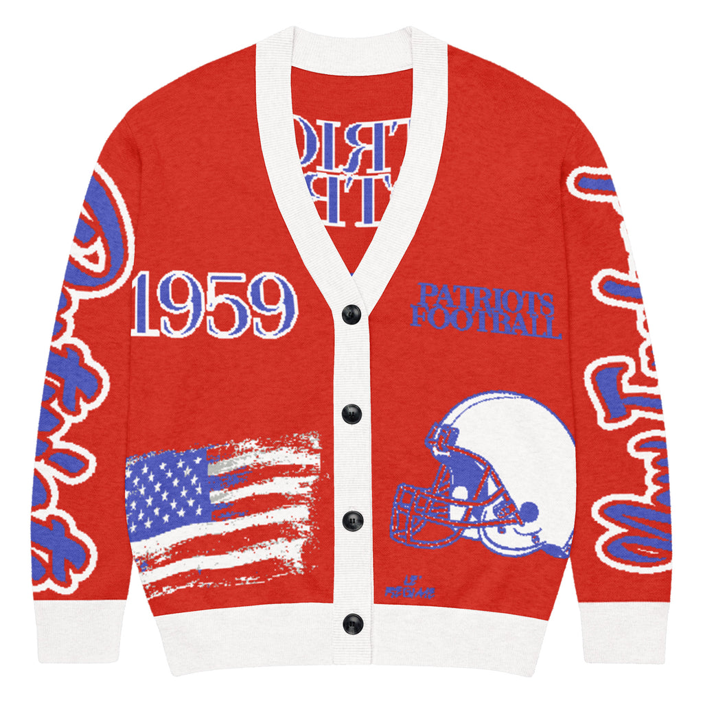 New England Patriots Knitted Cardigan