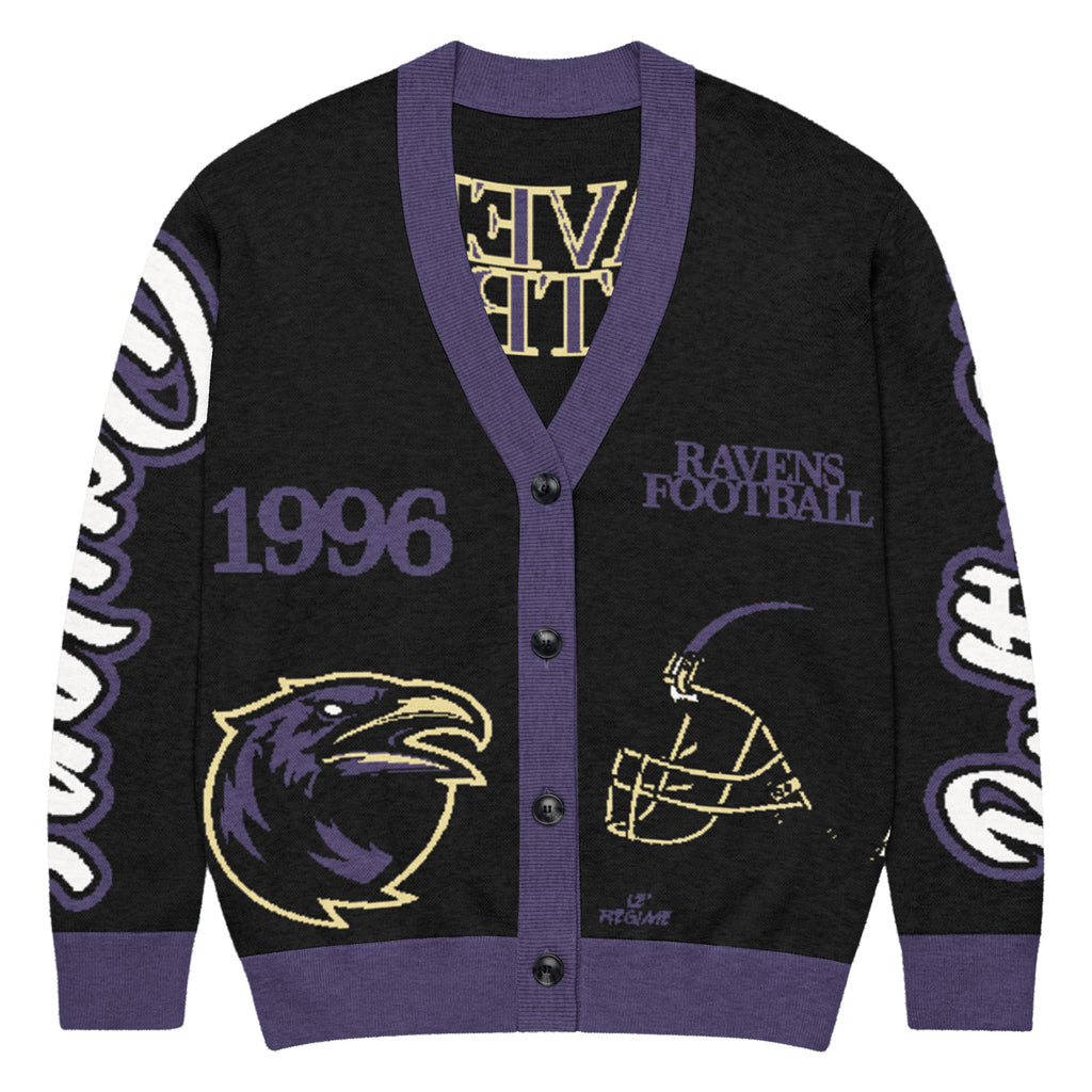 Baltimore Ravens Knitted Cardigan