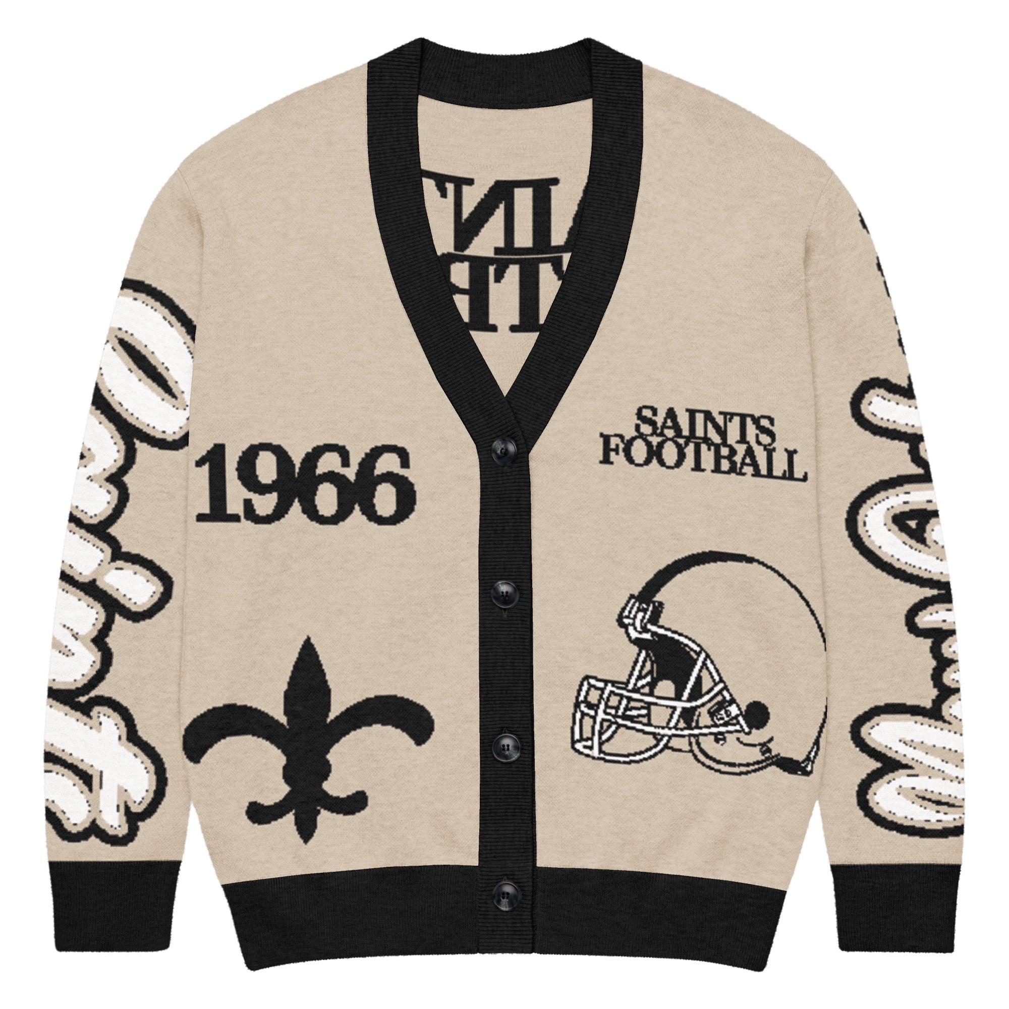 New Orleans Saints Knitted Cardigan