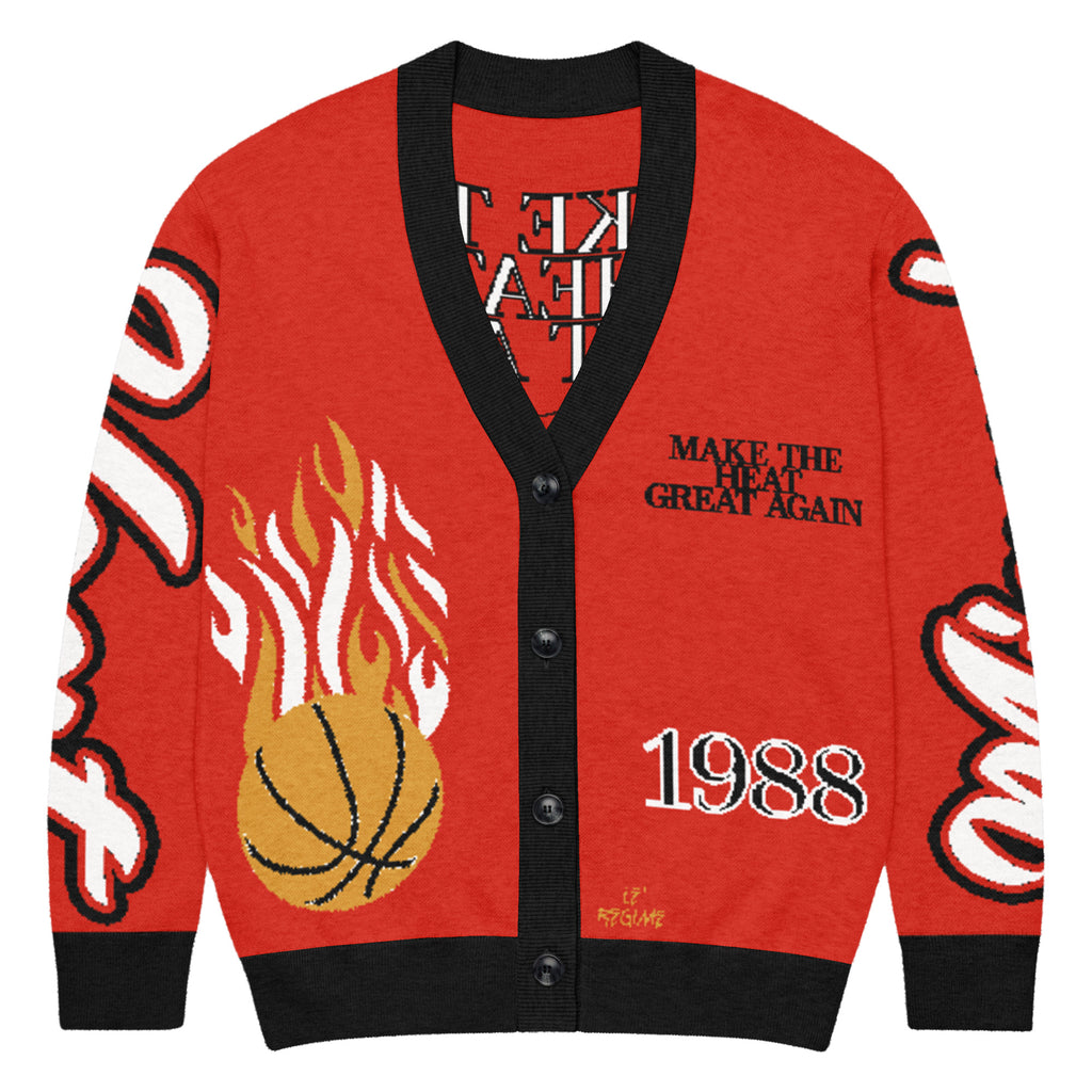Miami Heat Unisex Knitted Cardigan