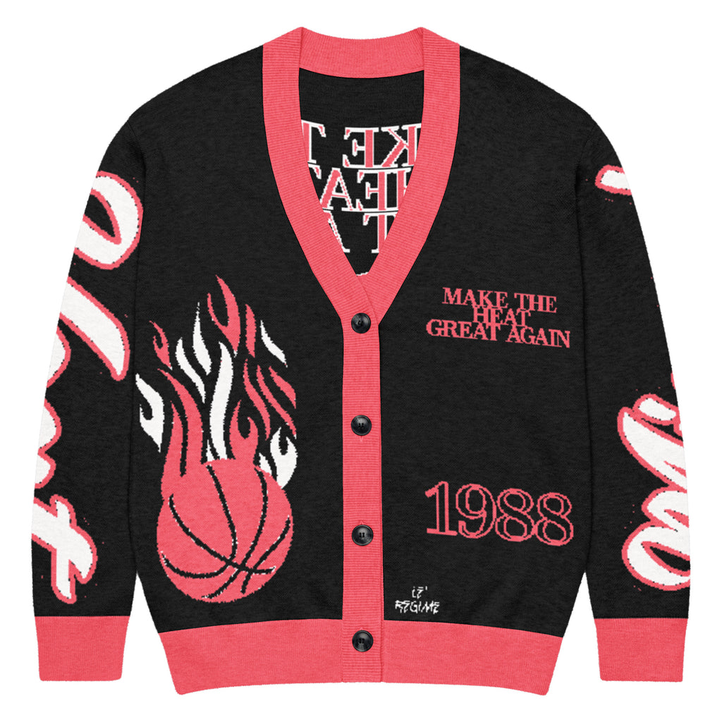 Miami Heat Unisex Knitted Cardigan