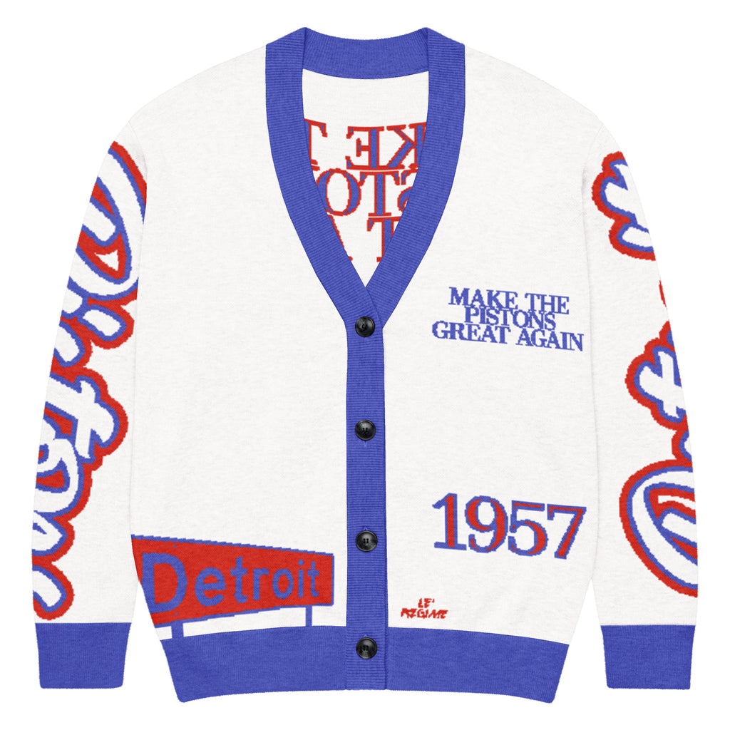 Detroit Pistons Unisex Knitted Cardigan