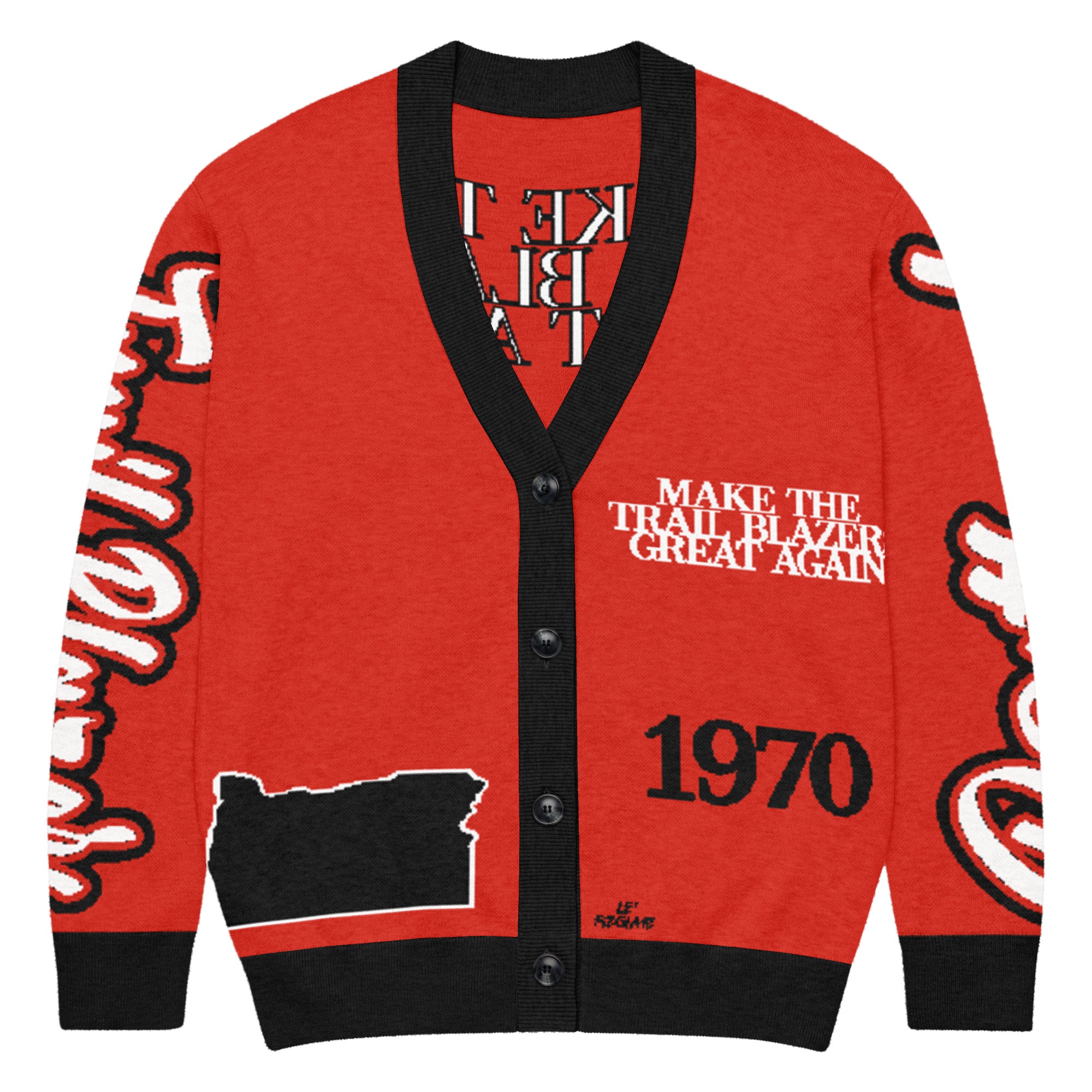 Portland Trail Blazers Unisex Knitted Cardigan