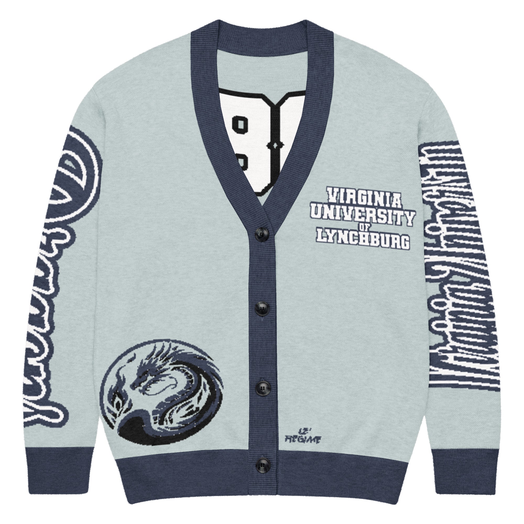 Virginia University of Lynchburg Unisex Knitted Cardigan