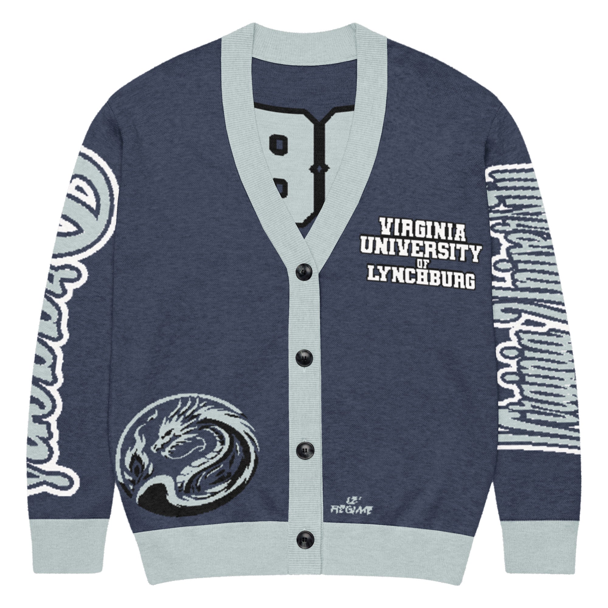 Virginia University of Lynchburg Unisex Knitted Cardigan