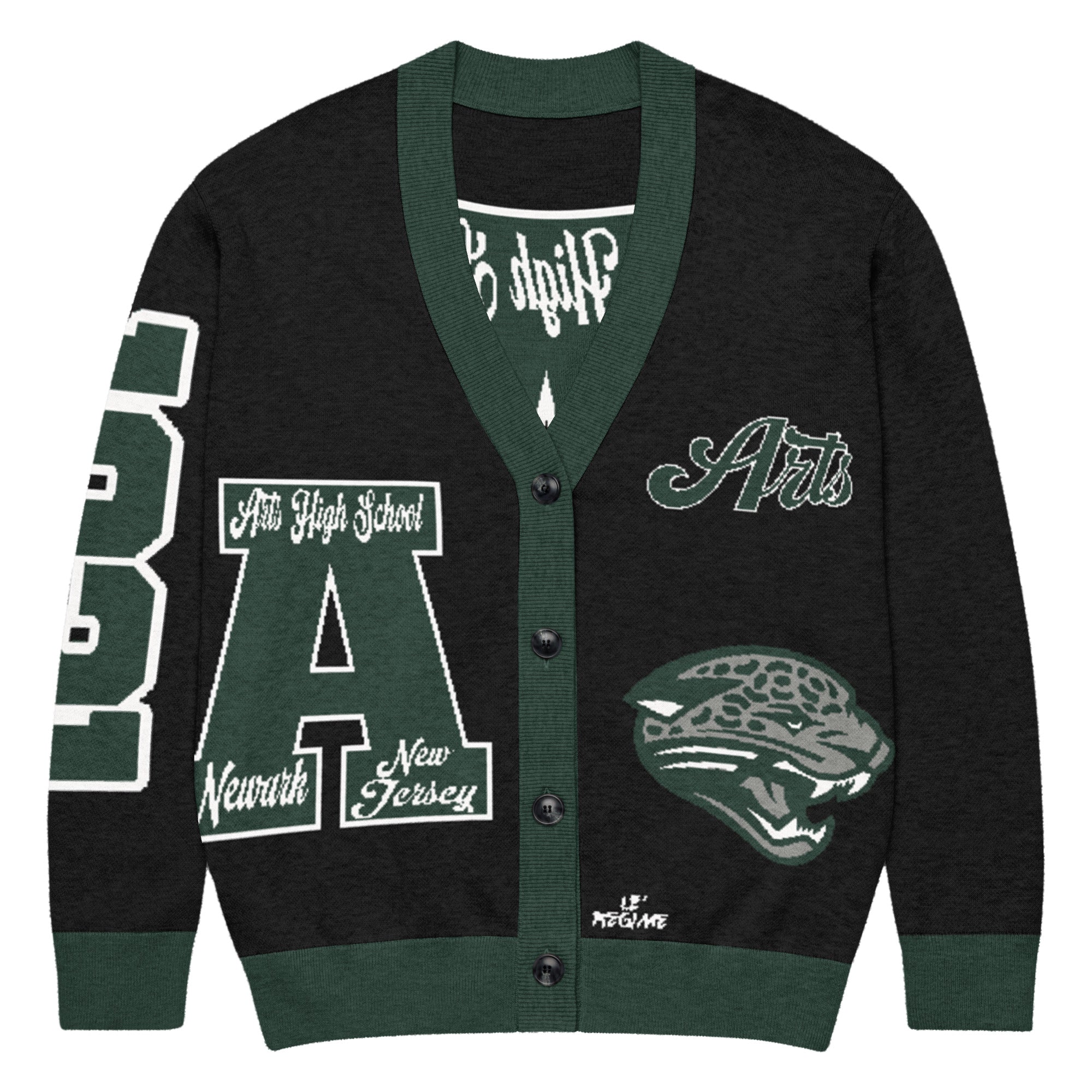 Arts High School Letterman Knitted Cardigan