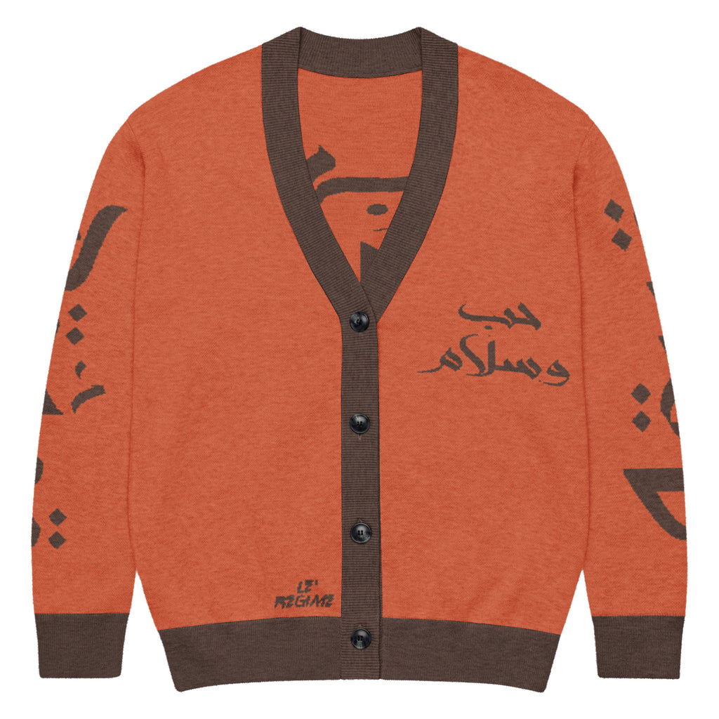 Love & Peace (Arabic) Knitted Cardigan