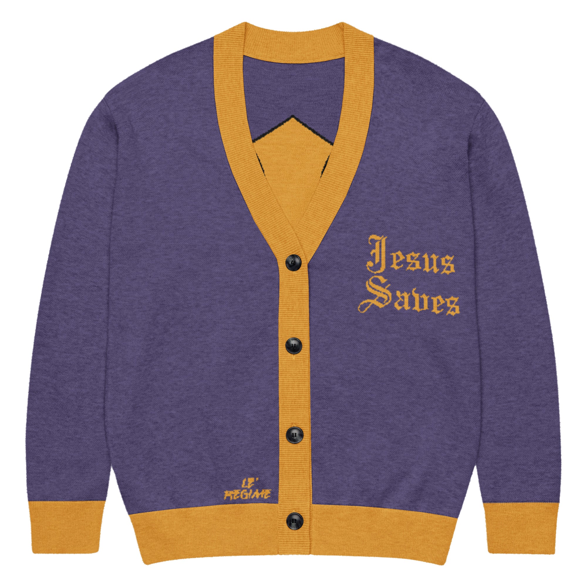 Jesus Saves Knitted Cardigan