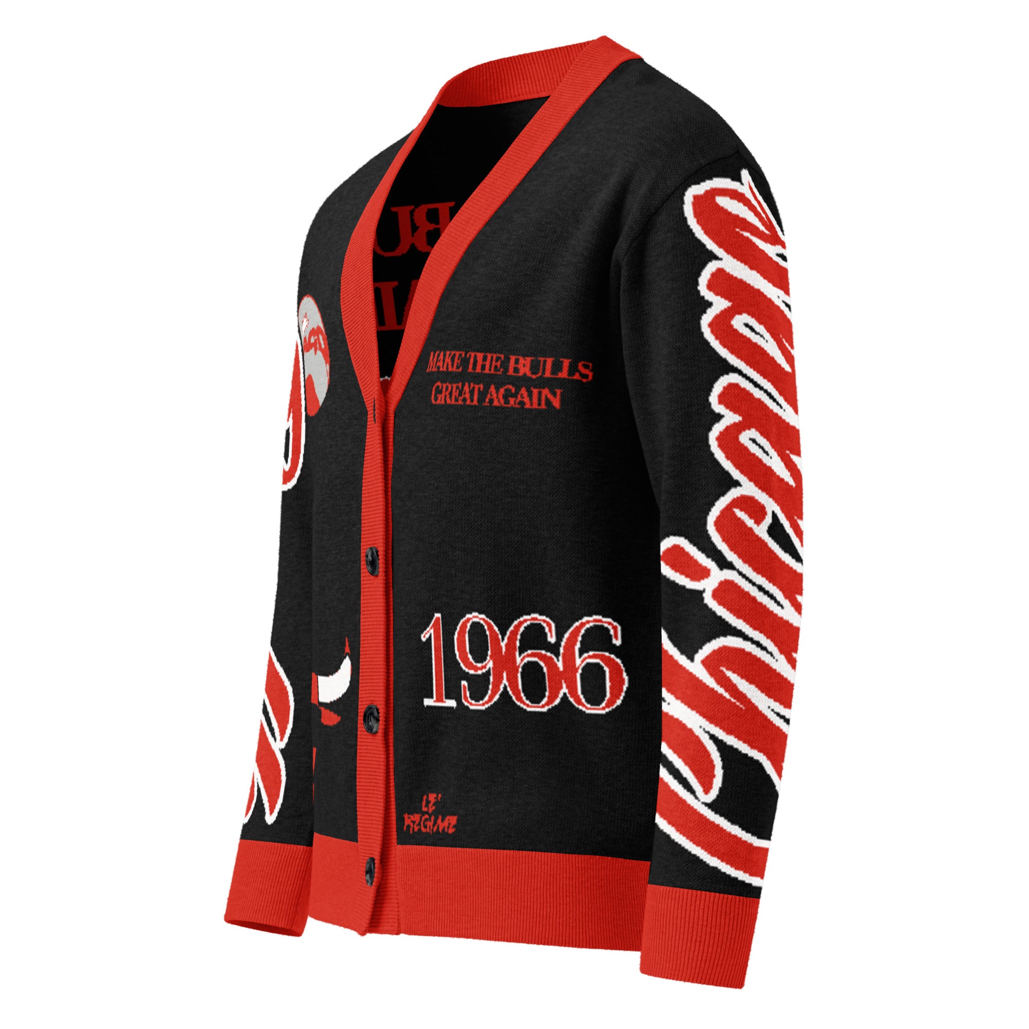 Chicago Bulls Unisex Knitted Cardigan
