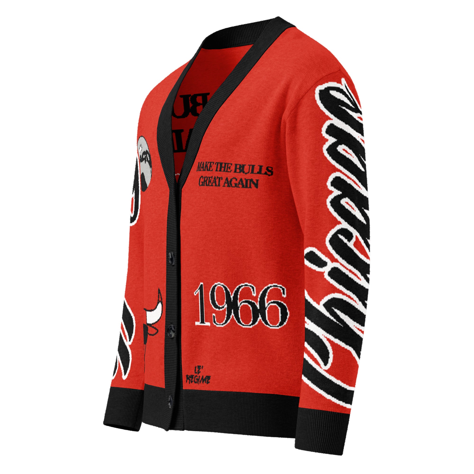 Chicago Bulls Unisex Knitted Cardigan