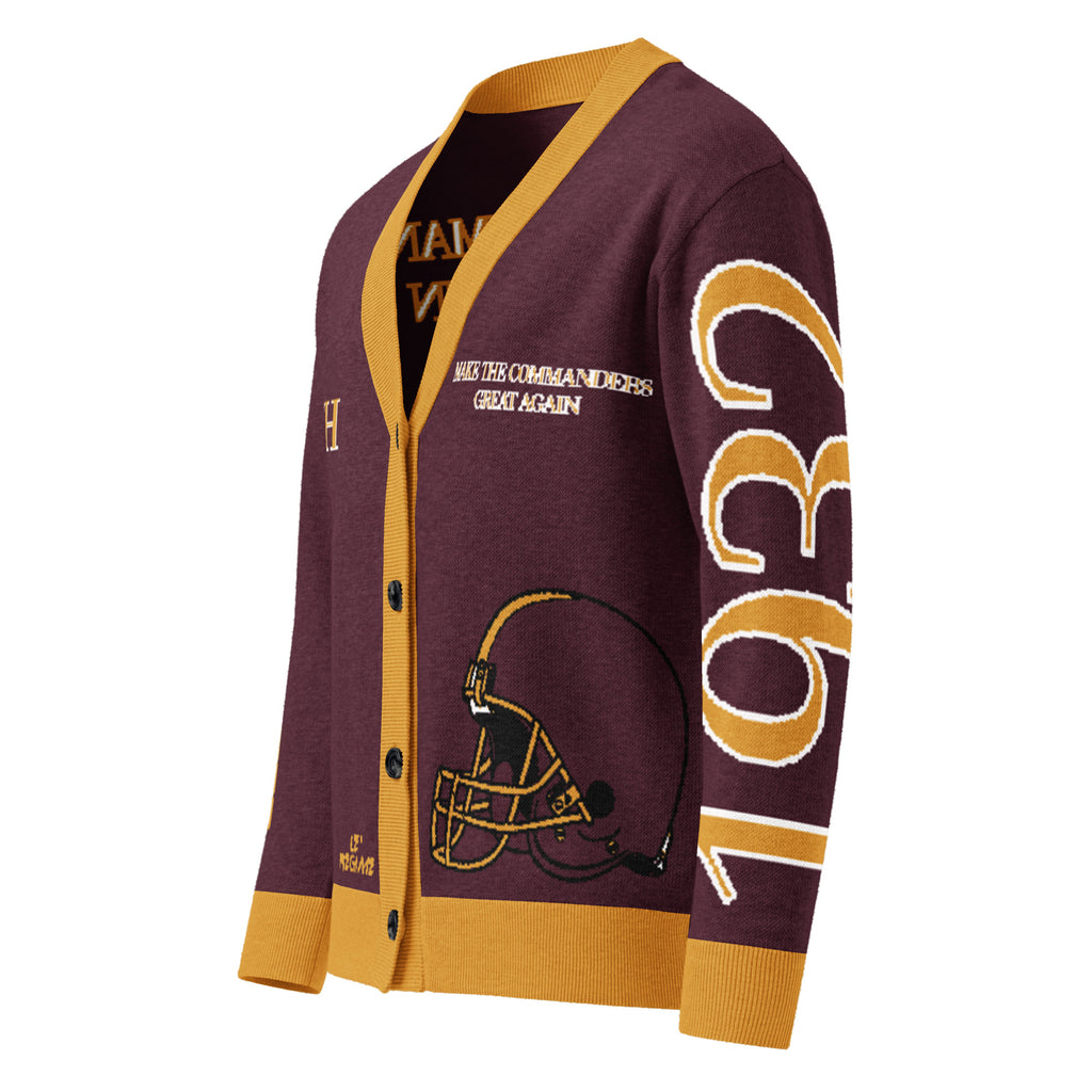Washington Commanders Knitted Cardigan