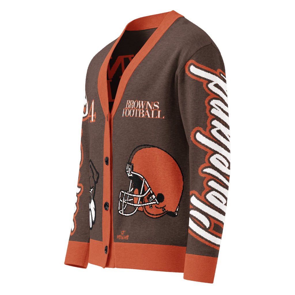 Cleveland Browns Unisex Knitted Cardigan