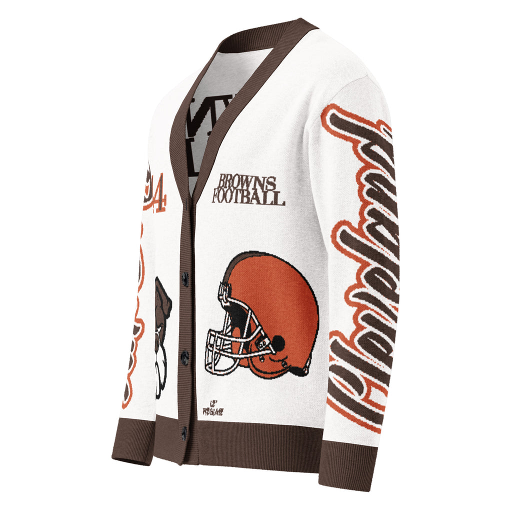 Cleveland Browns Unisex Knitted Cardigan