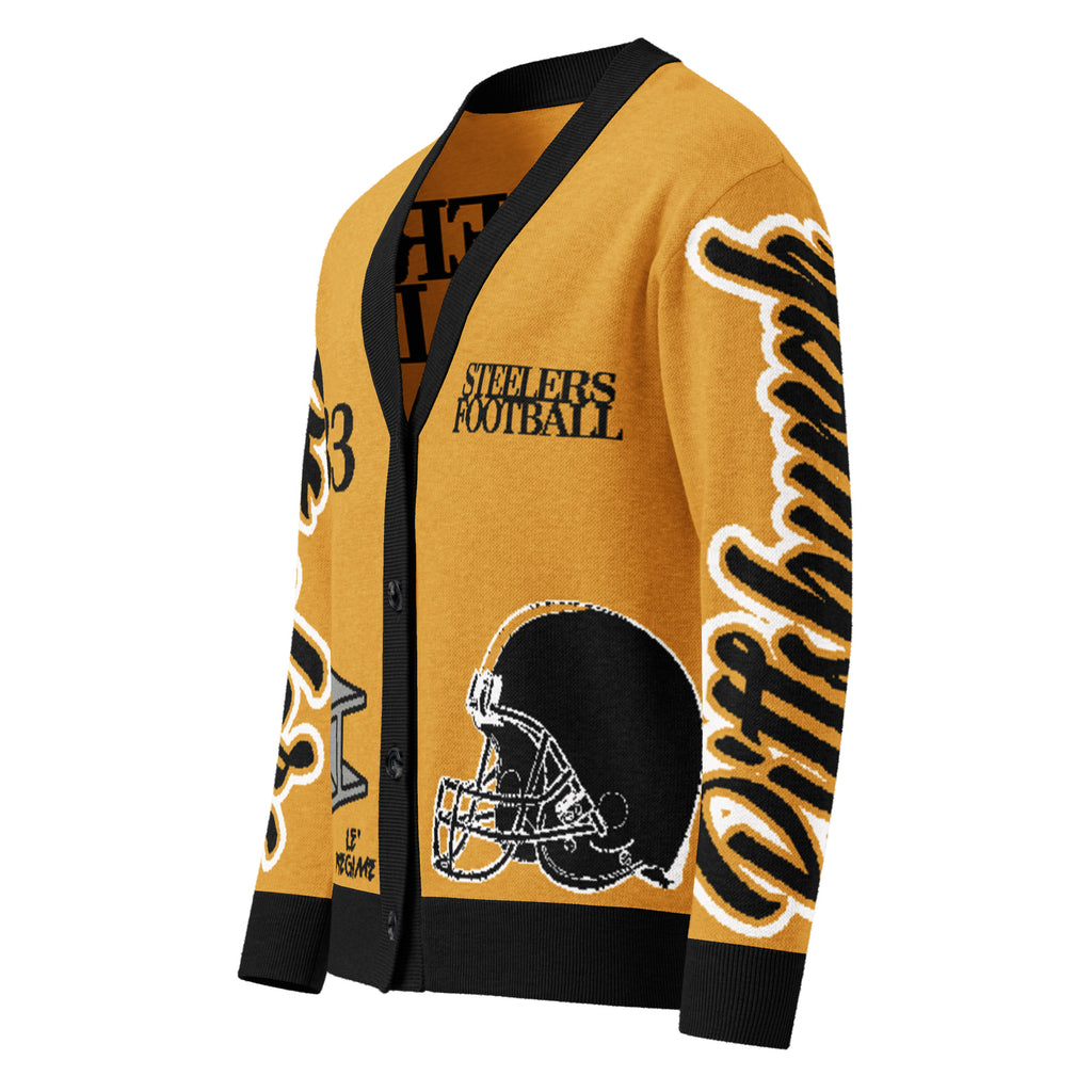 Pittsburgh Steelers Unisex Knitted Cardigan