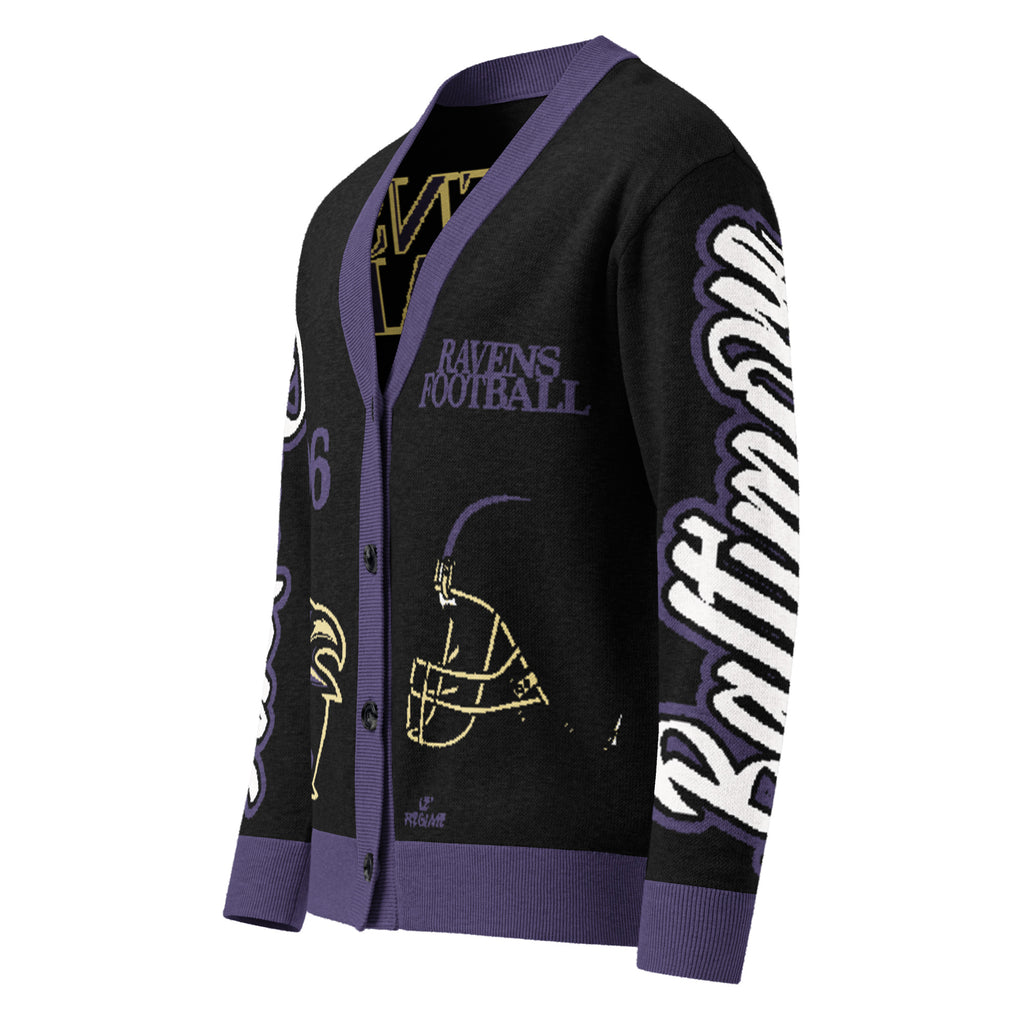 Baltimore Ravens Knitted Cardigan
