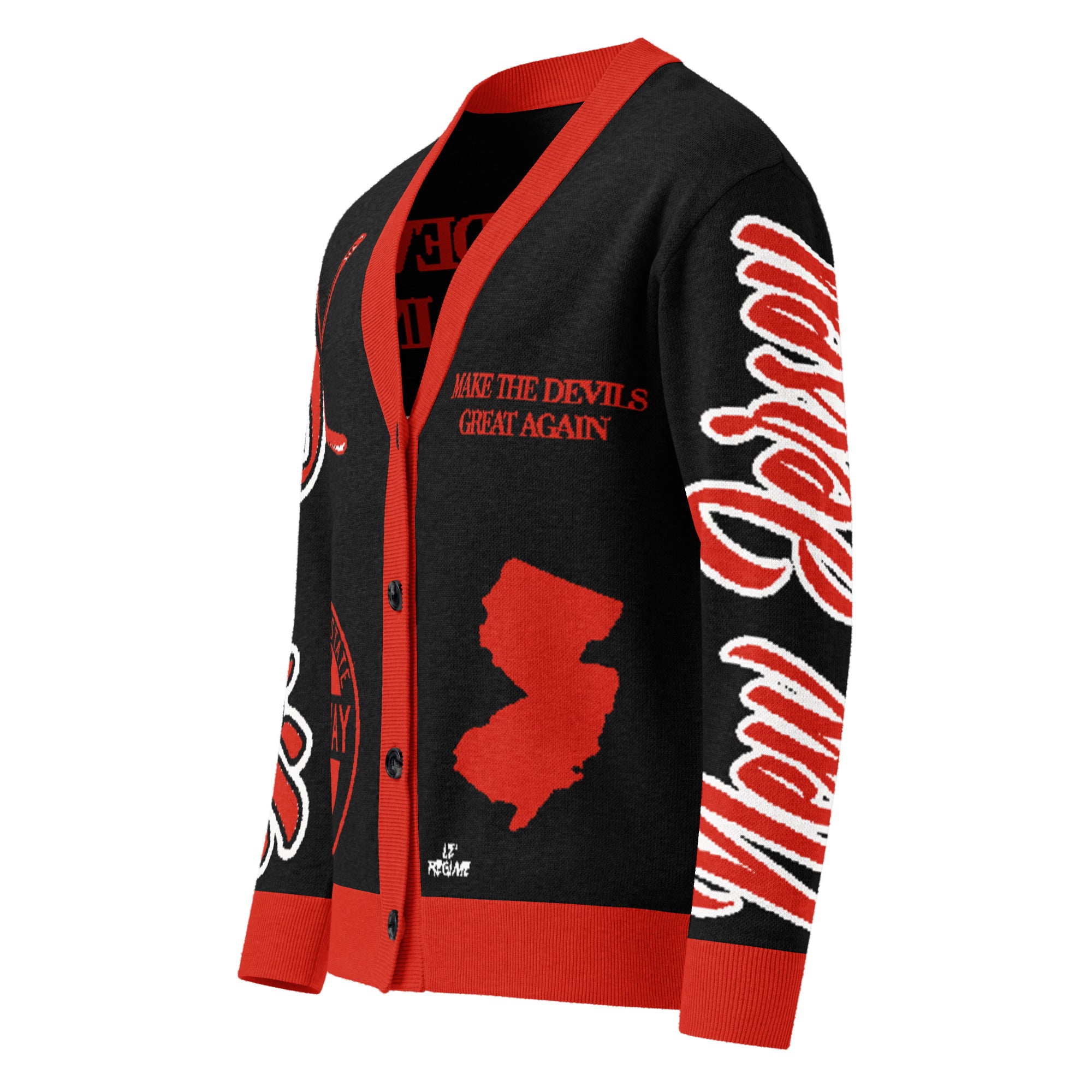 New Jersey Devils Knitted Cardigan