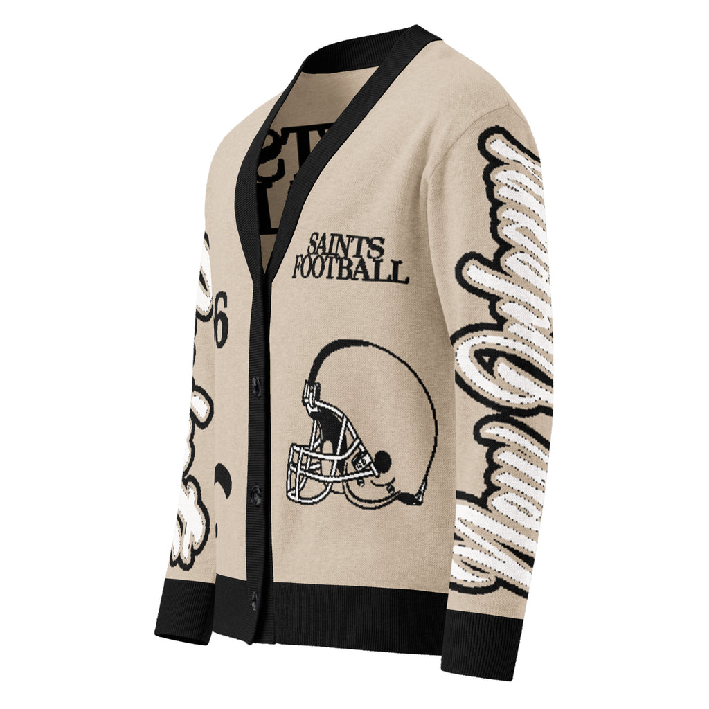 New Orleans Saints Knitted Cardigan