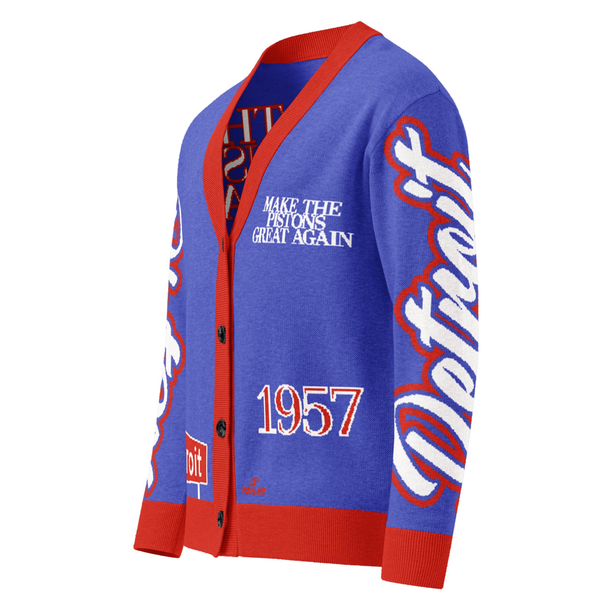 Detroit Pistons Unisex Knitted Cardigan