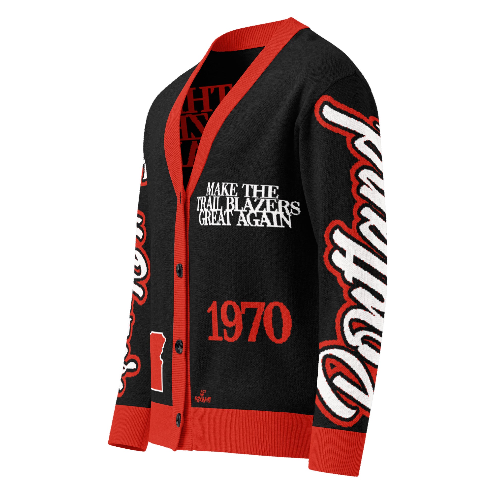 Portland Trail Blazers Unisex Knitted Cardigan