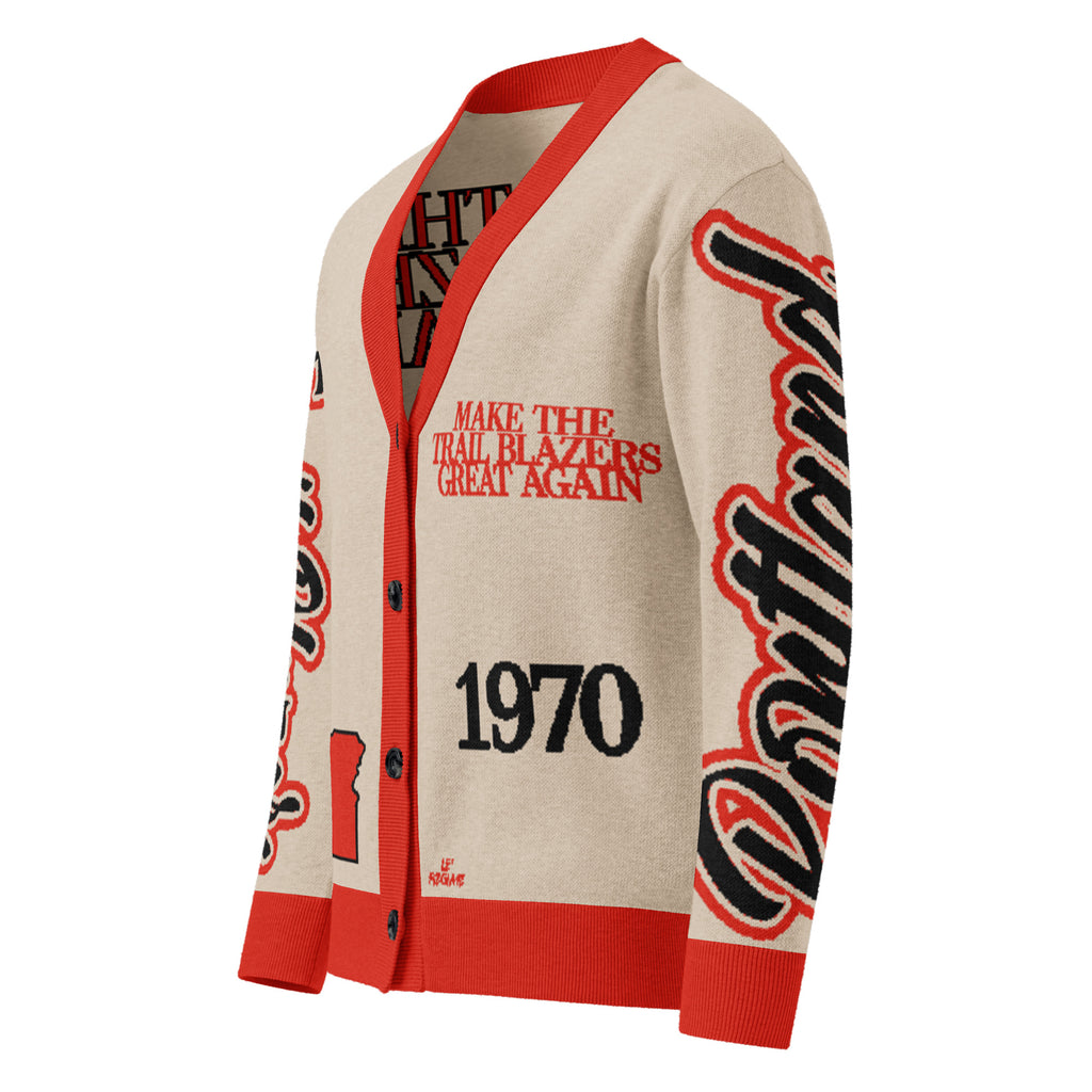 Portland Trail Blazers Unisex Knitted Cardigan