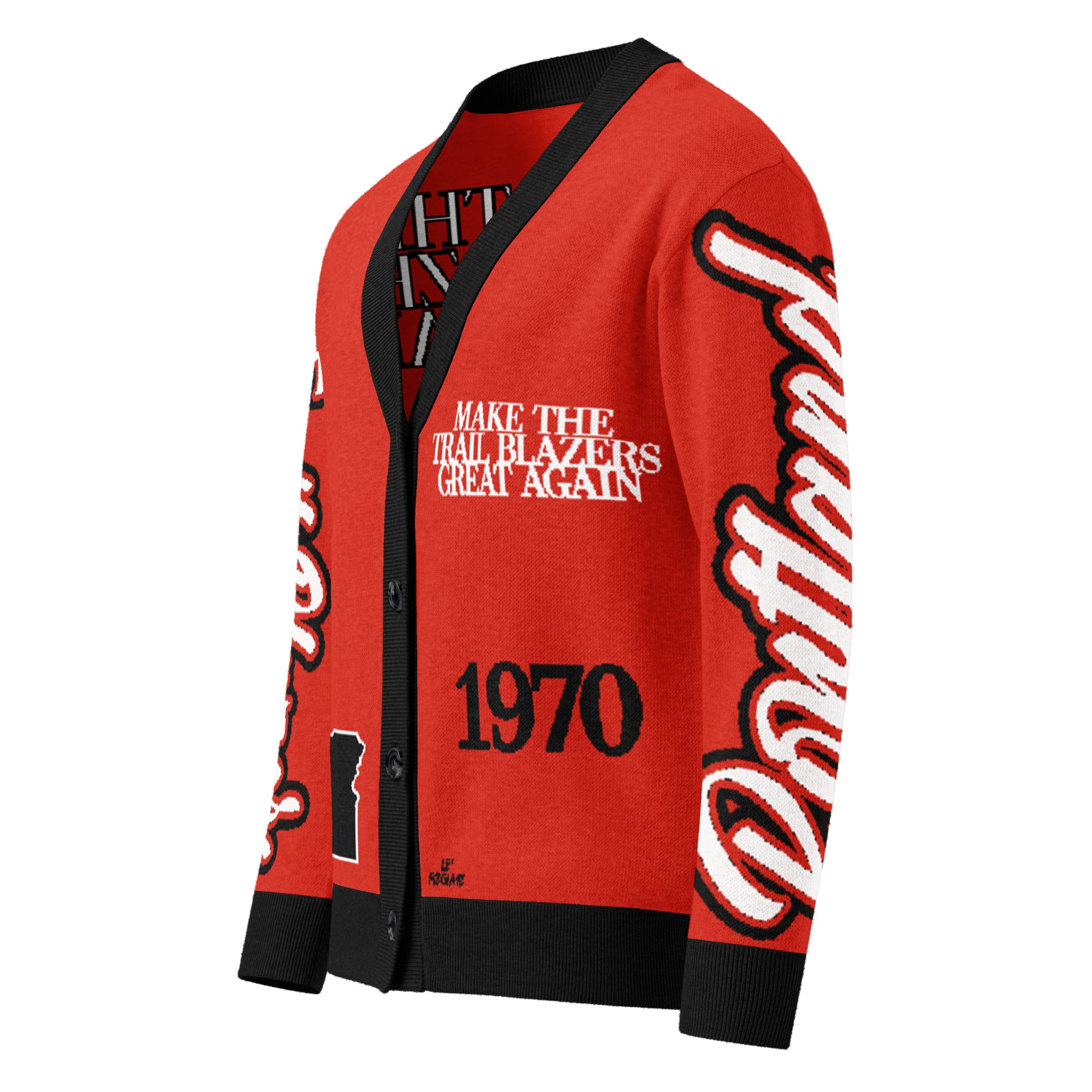 Portland Trail Blazers Unisex Knitted Cardigan