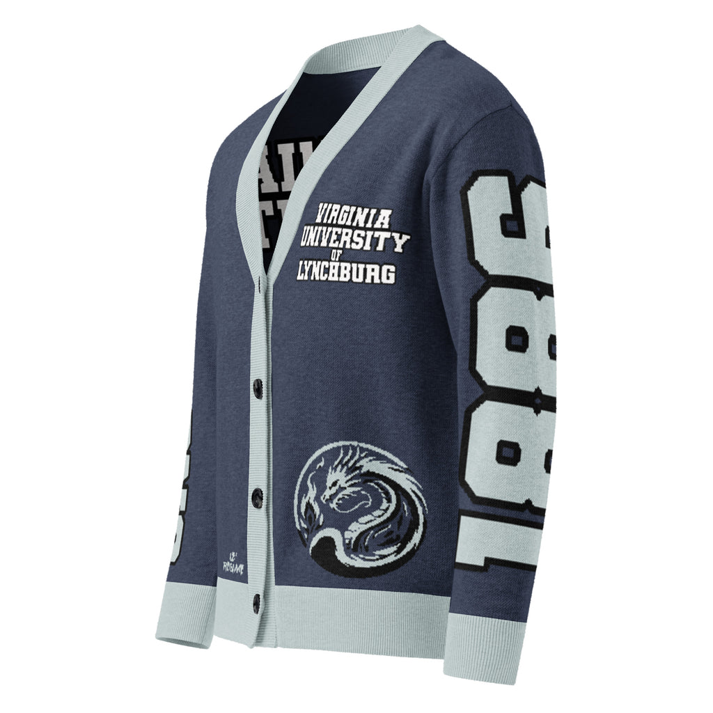 Virginia University of Lynchburg Unisex Knitted Cardigan