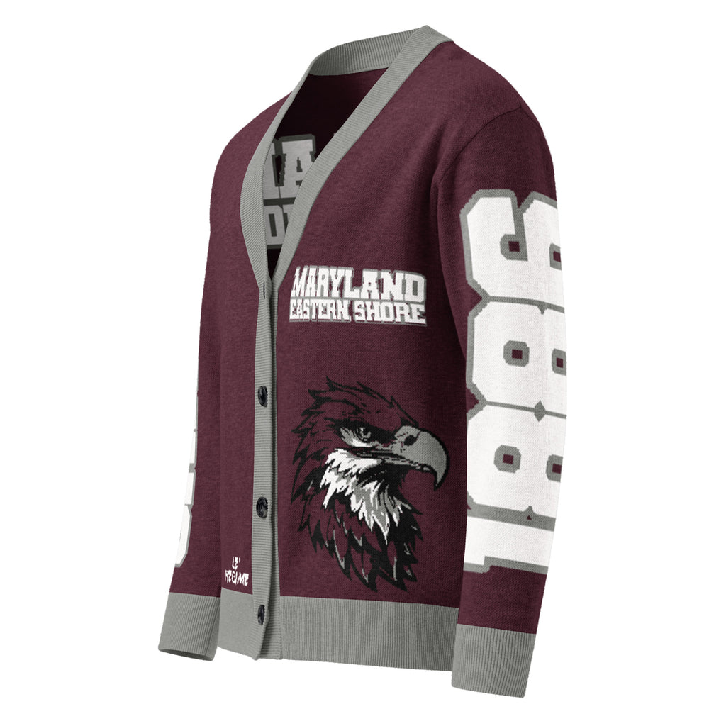 University Maryland Eastern Shore Knitted Cardigan