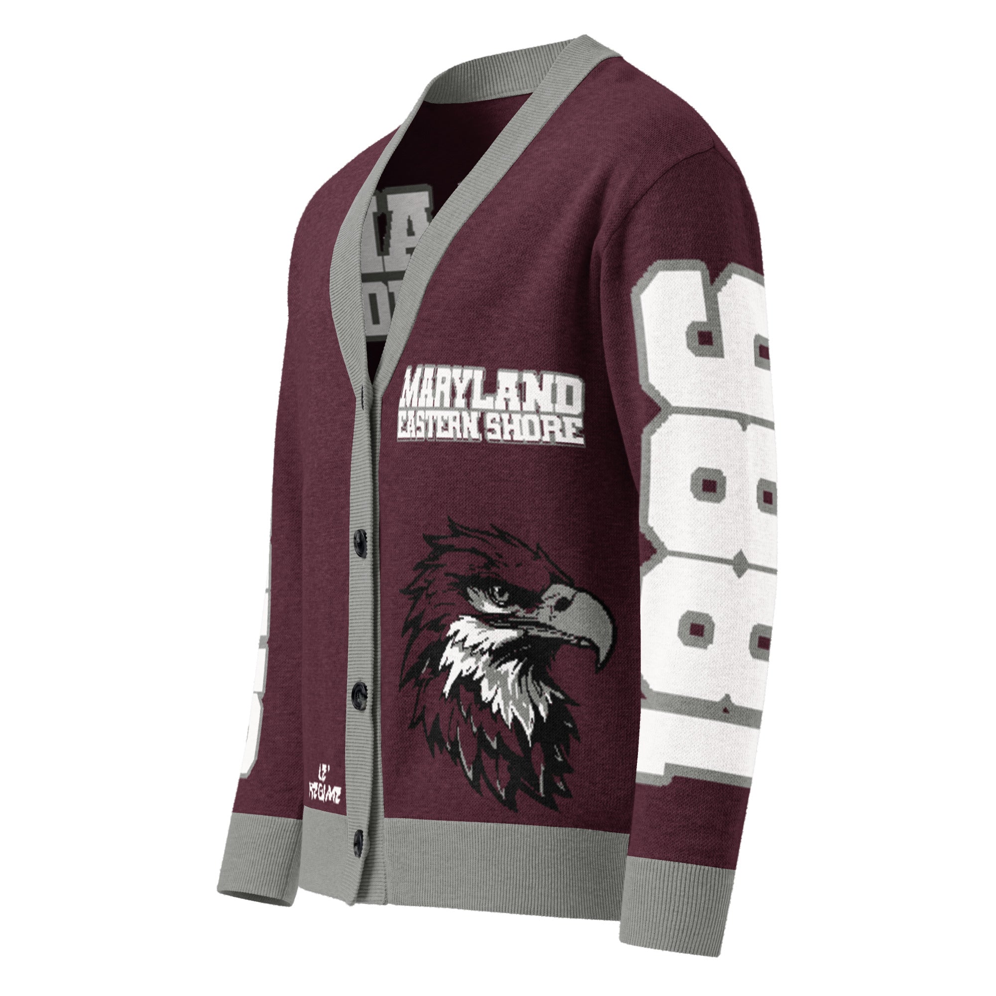 University Maryland Eastern Shore Knitted Cardigan