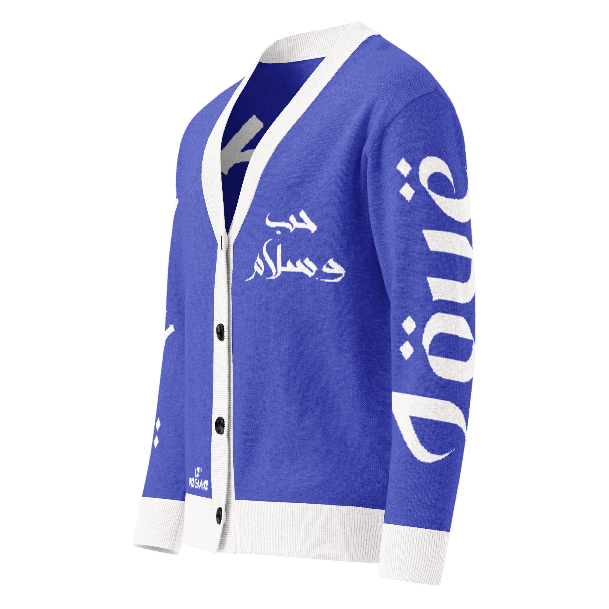 Love & Peace (Arabic) Knitted Cardigan