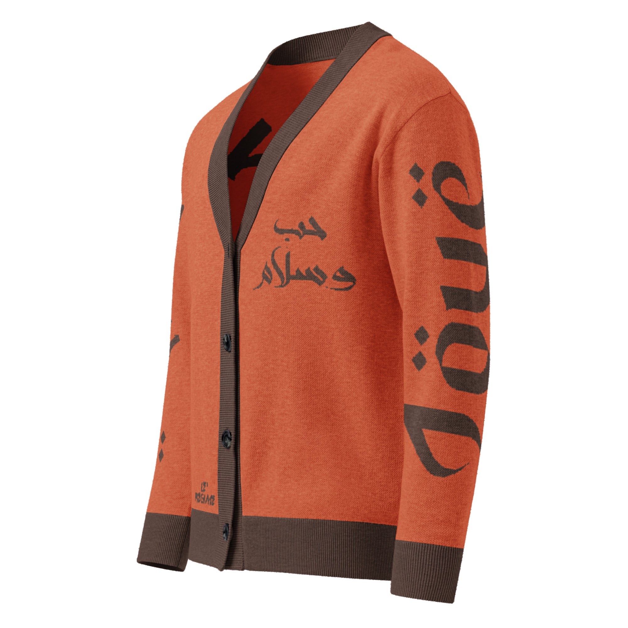 Love & Peace (Arabic) Knitted Cardigan