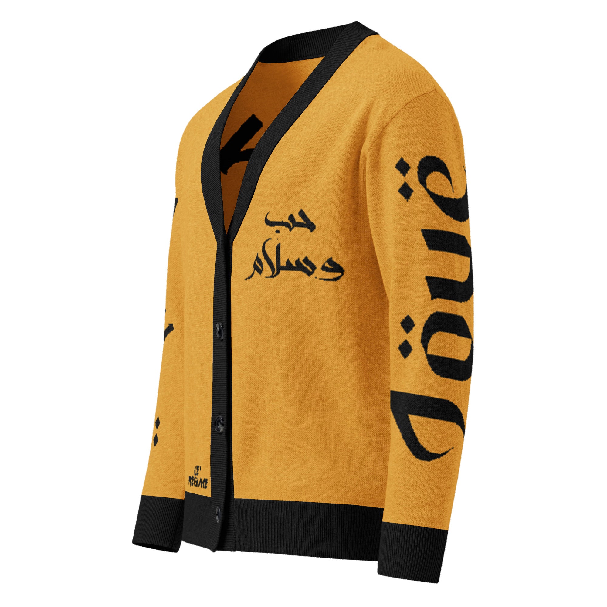 Love & Peace (Arabic) Knitted Cardigan