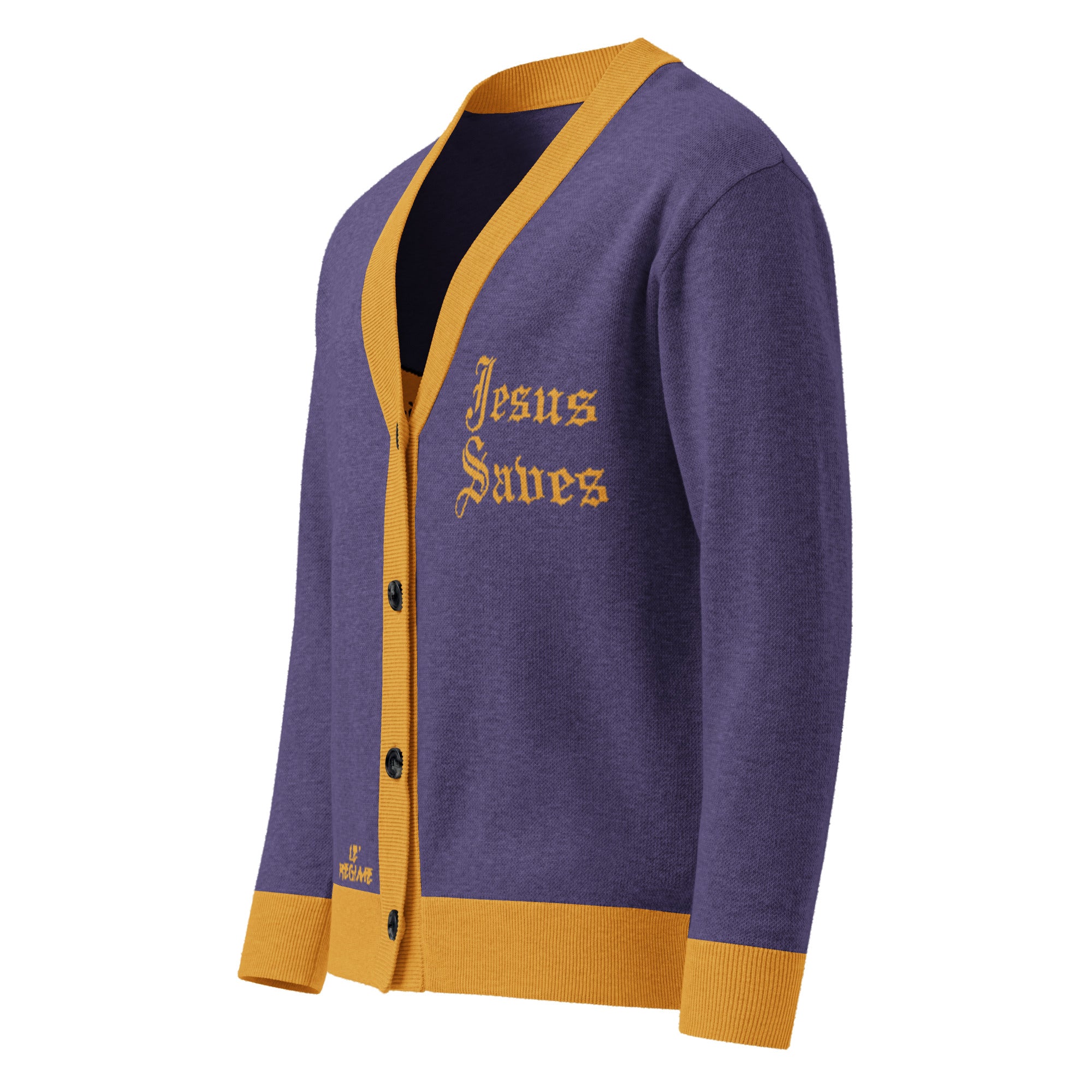 Jesus Saves Knitted Cardigan