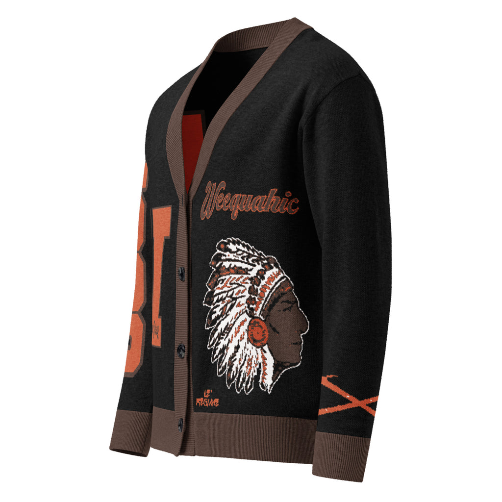 Weequahic High School Letterman Knitted Cardigan