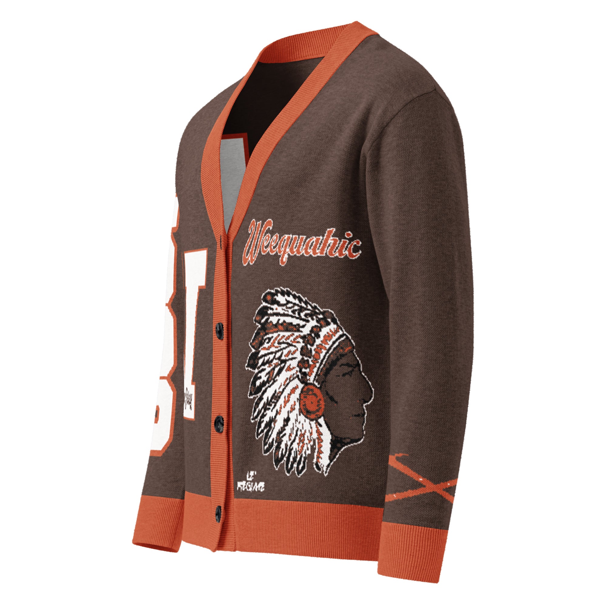 Weequahic High School Letterman Knitted Cardigan
