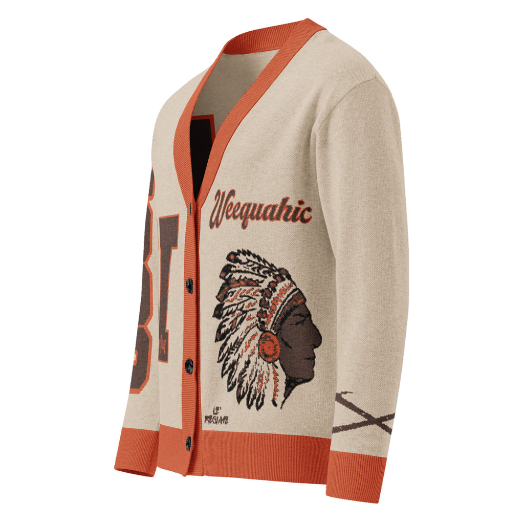 Weequahic High School Letterman Knitted Cardigan