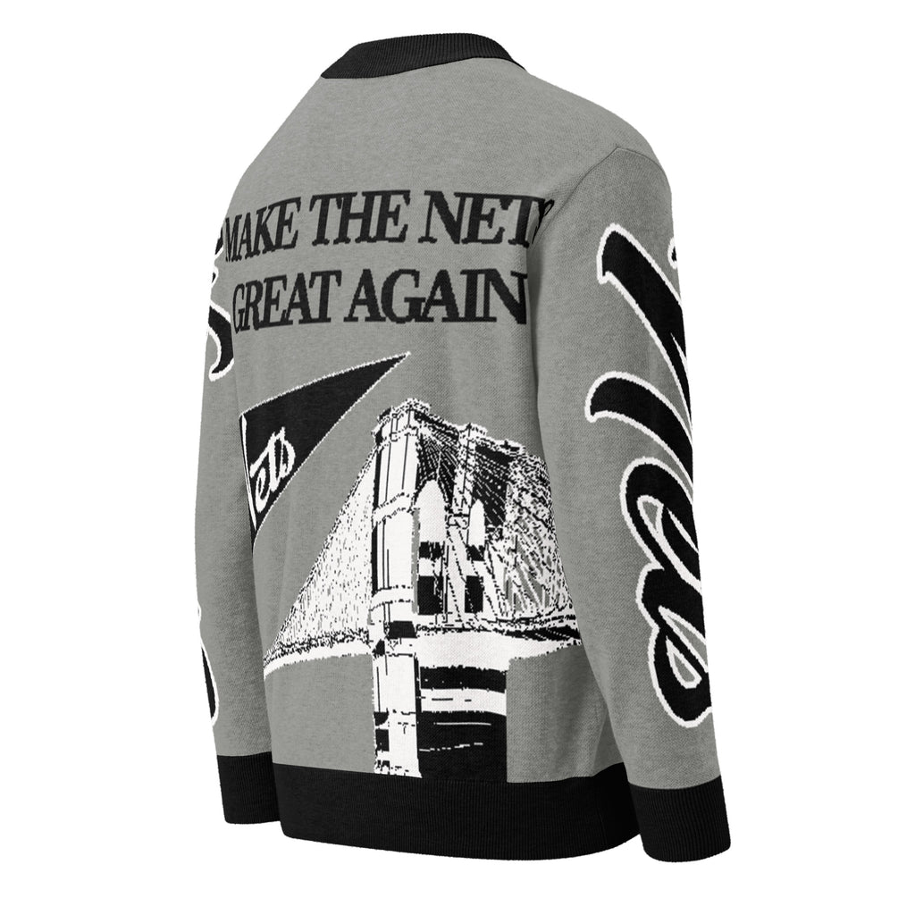 Brooklyn Nets Unisex Knitted Cardigan