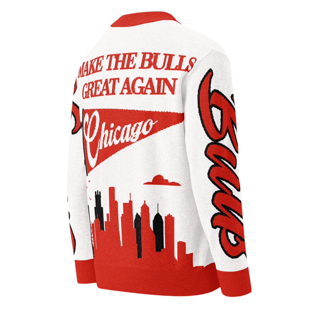 Chicago Bulls Unisex Knitted Cardigan