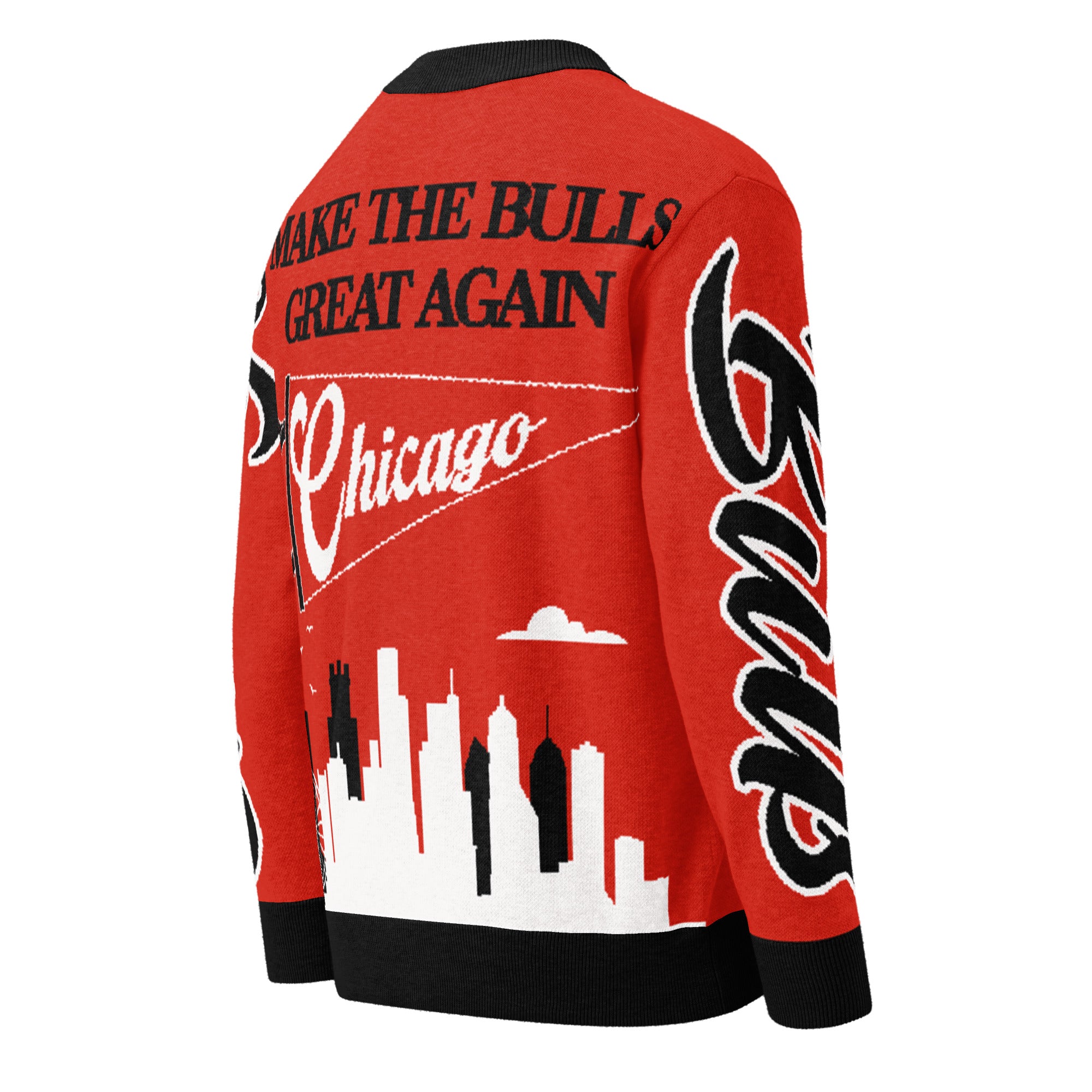 Chicago Bulls Unisex Knitted Cardigan