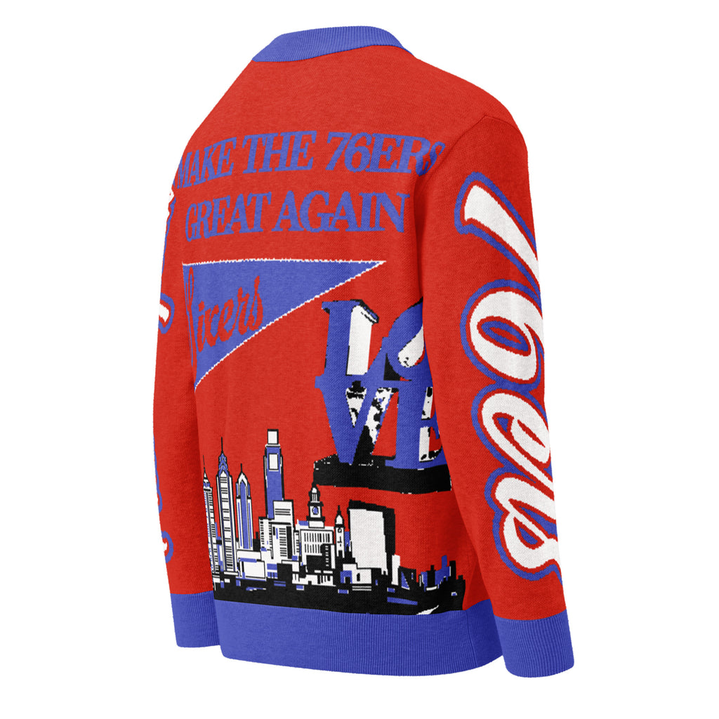 Philadelphia 76ers Unisex Knitted Cardigan