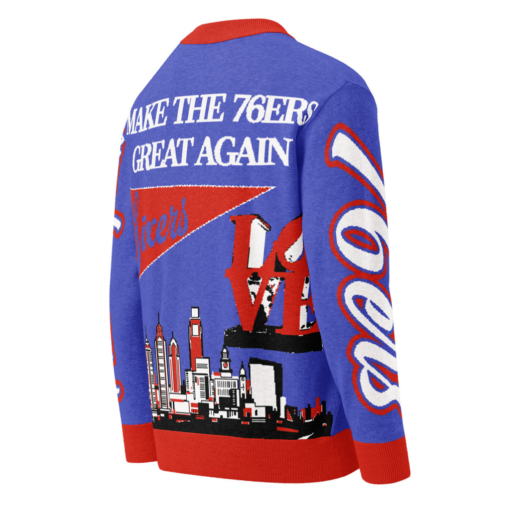 Philadelphia 76ers Unisex Knitted Cardigan