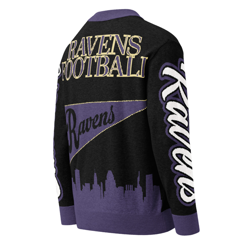 Baltimore Ravens Knitted Cardigan