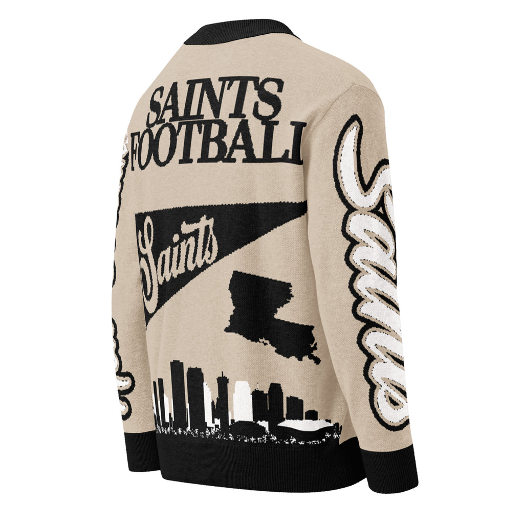 New Orleans Saints Knitted Cardigan