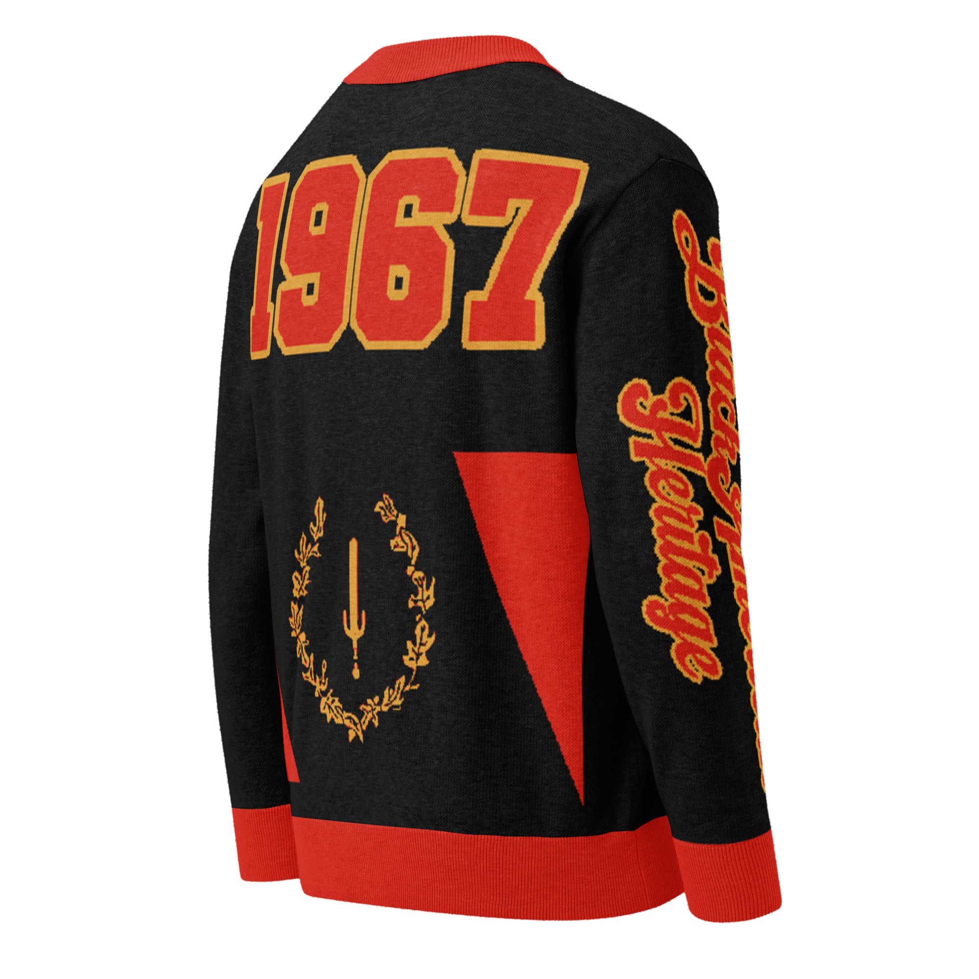 Black American Heritage Flag Knitted Cardigan