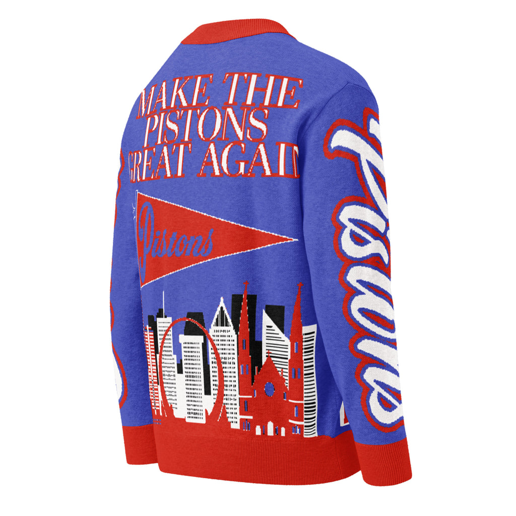 Detroit Pistons Unisex Knitted Cardigan