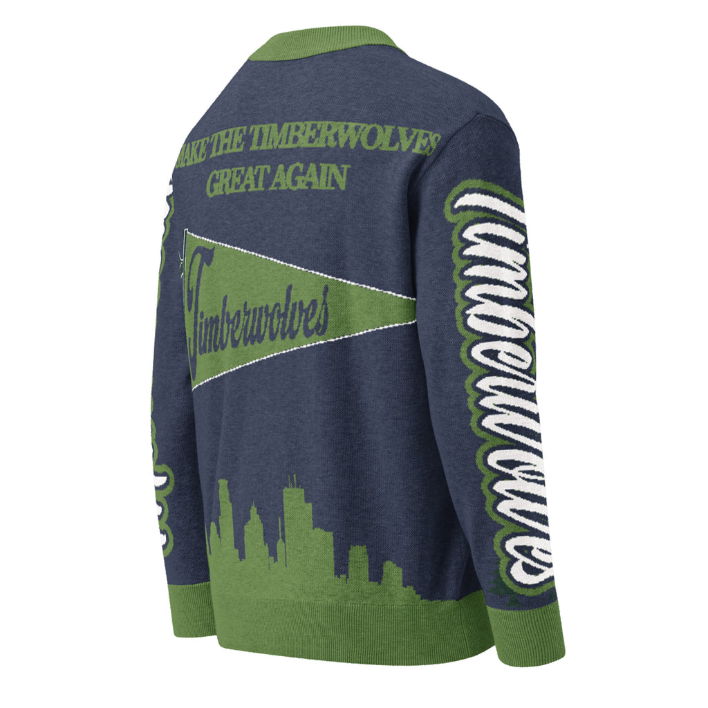 Minnesota Timberwolves Unisex Knitted Cardigan