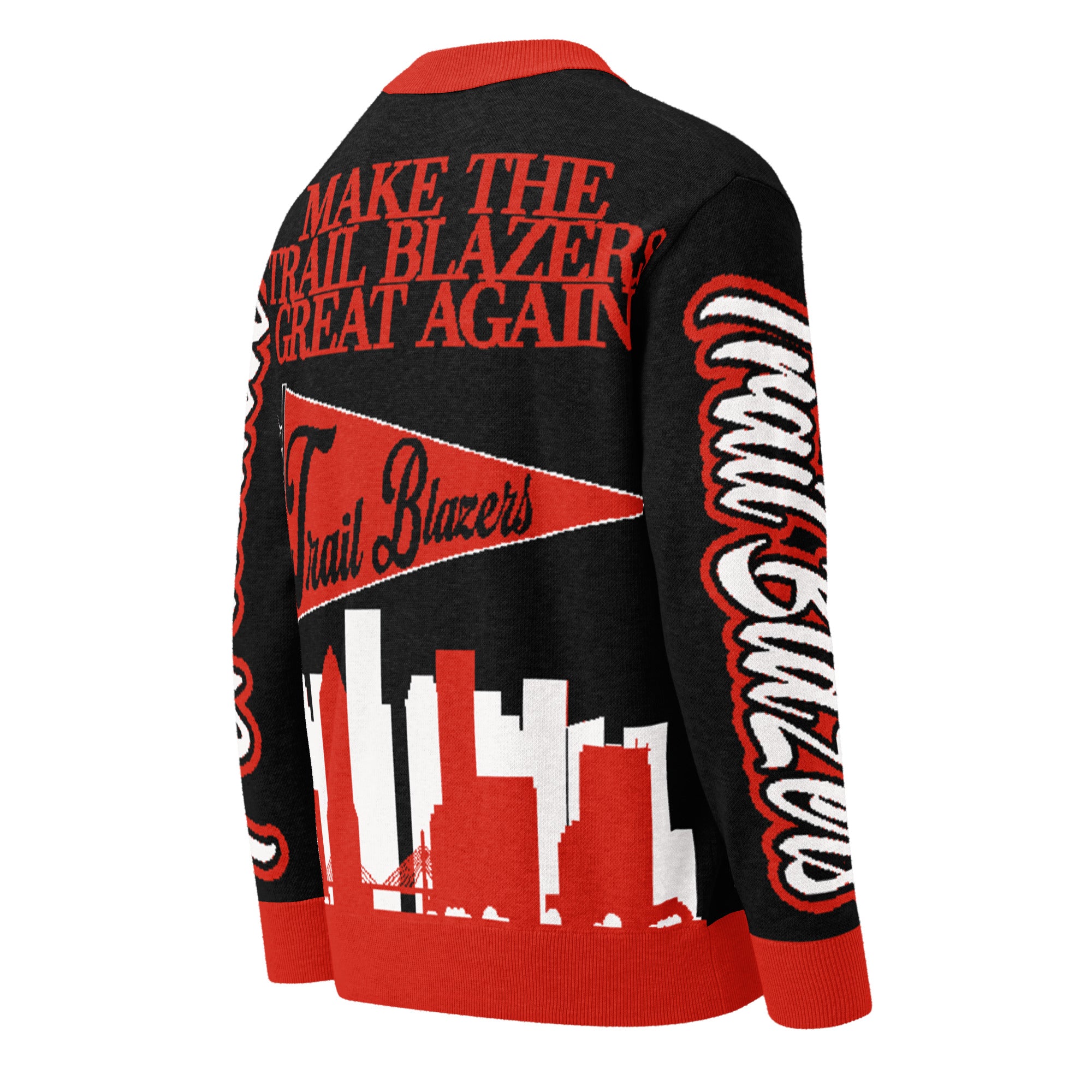 Portland Trail Blazers Unisex Knitted Cardigan