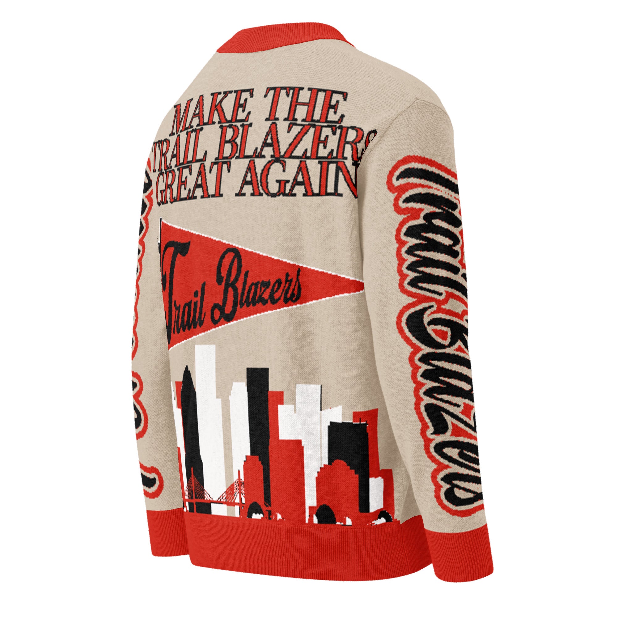 Portland Trail Blazers Unisex Knitted Cardigan