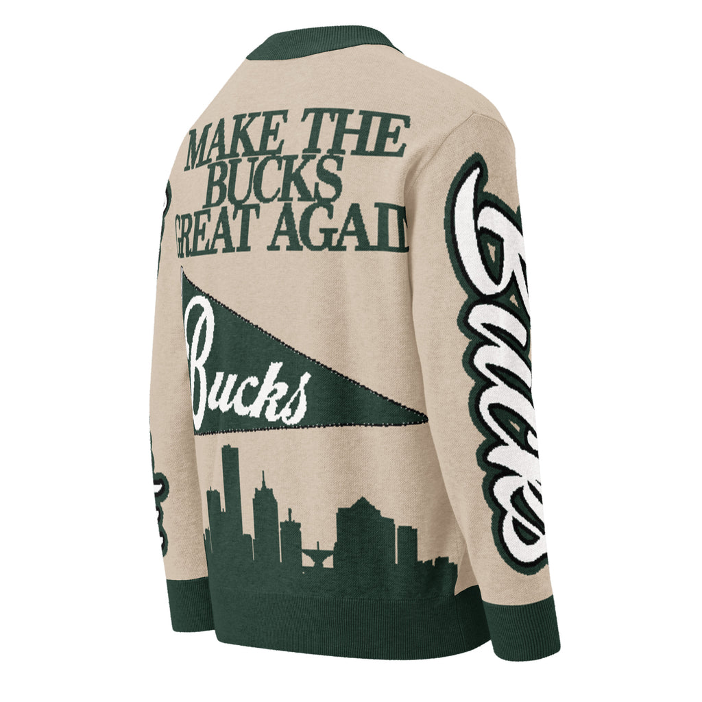 Milwaukee Bucks Unisex Knitted Cardigan