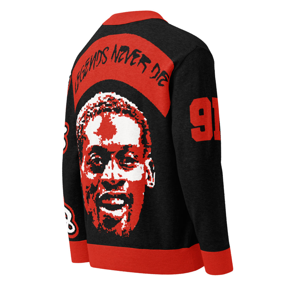 Dennis Rodman x Legends Never Die Knitted Cardigan